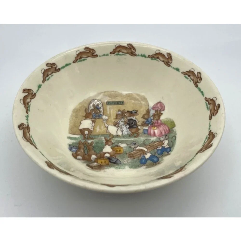 Bunnykins Royal Doulton China Child's Cereal Bowl 